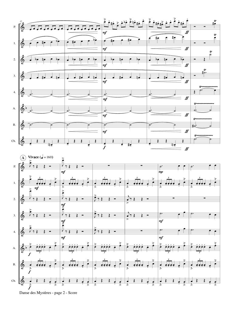 Danse Des Mysteres For Flute Choir